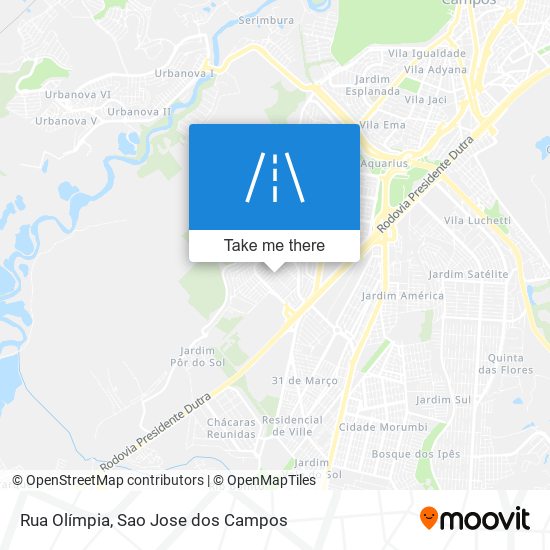 Rua Olímpia map