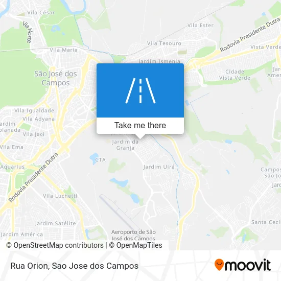 Rua Orion map