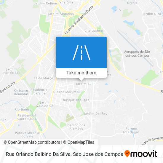 Rua Orlando Balbino Da Silva map