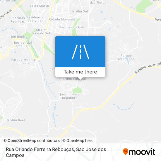 Rua Orlando Ferreira Rebouças map