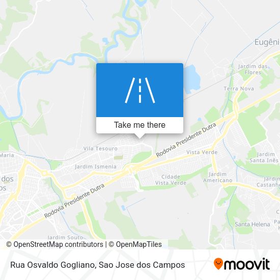 Rua Osvaldo Gogliano map