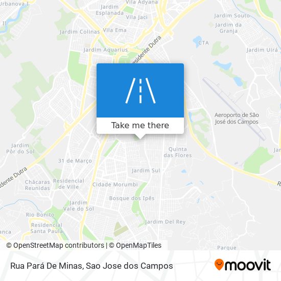 Mapa Rua Pará De Minas