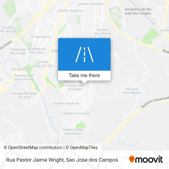 Rua Pastor Jaime Wright map