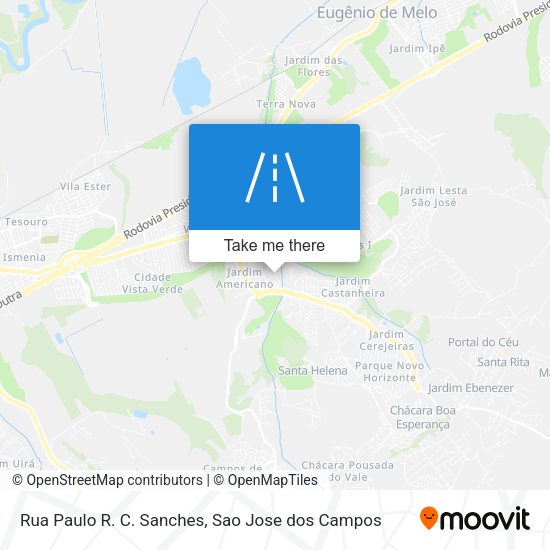 Rua Paulo R. C. Sanches map