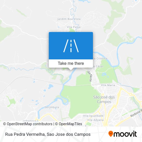 Rua Pedra Vermelha map