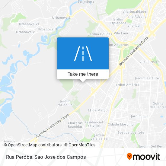 Mapa Rua Peróba