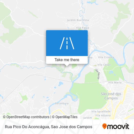 Rua Pico Do Aconcágua map
