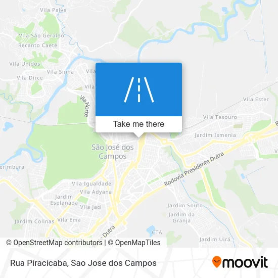 Rua Piracicaba map