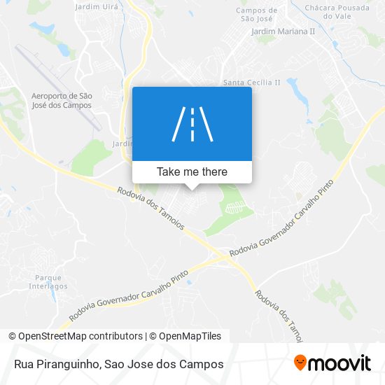 Rua Piranguinho map