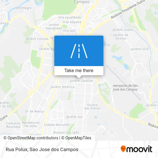 Rua Polux map