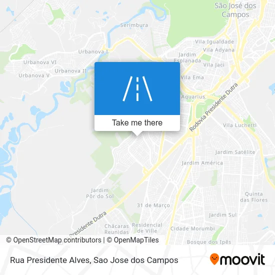 Rua Presidente Alves map