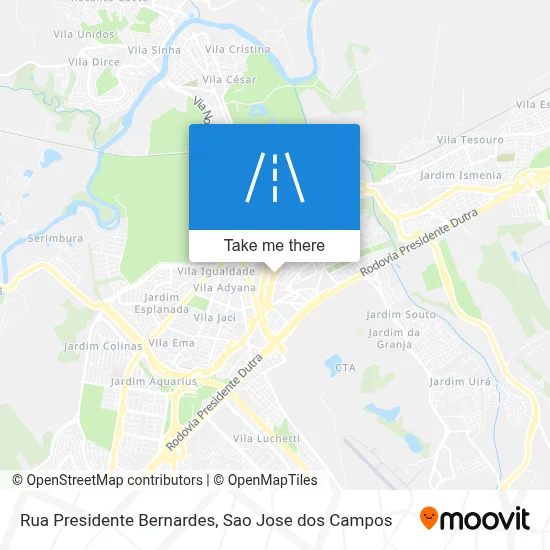 Rua Presidente Bernardes map