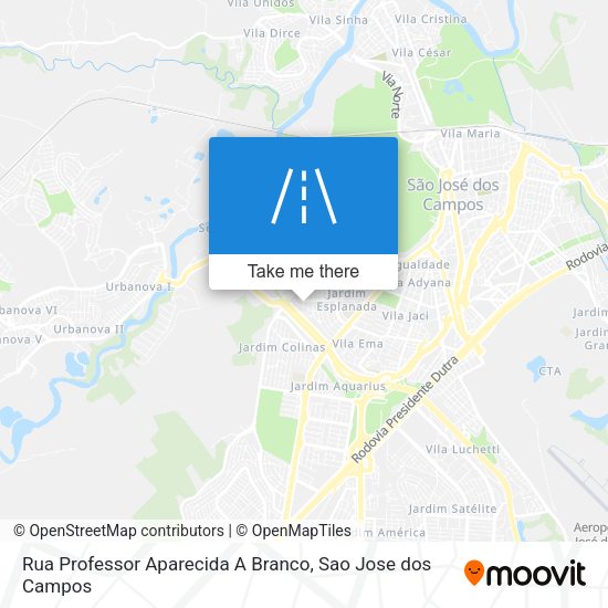 Rua Professor Aparecida A Branco map