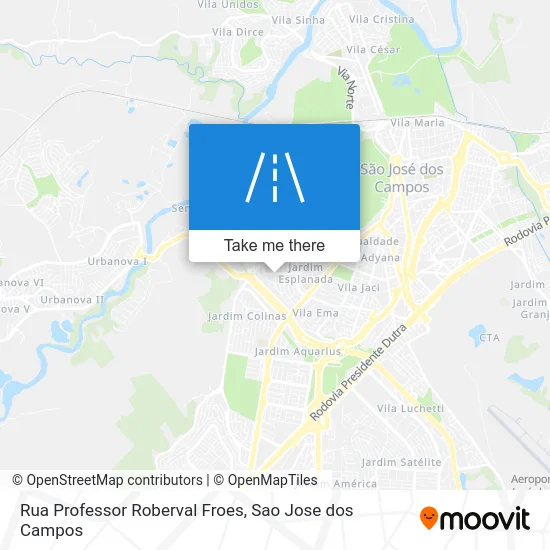 Rua Professor Roberval Froes map