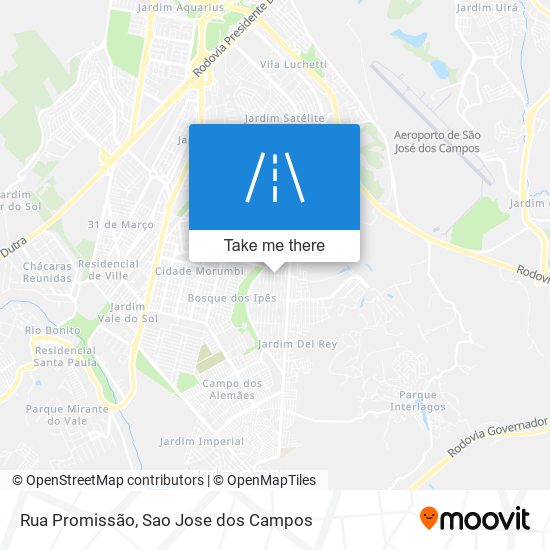 Rua Promissão map