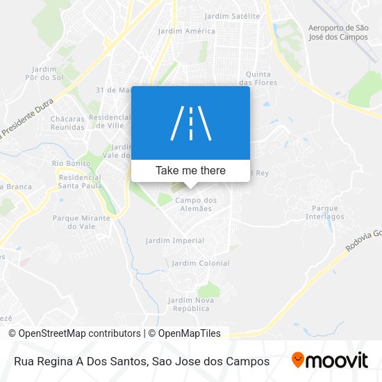 Rua Regina A Dos Santos map