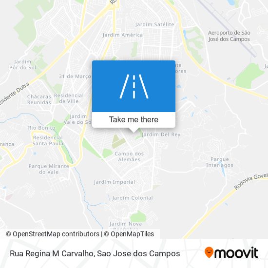 Mapa Rua Regina M Carvalho