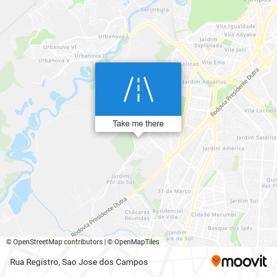 Rua Registro map