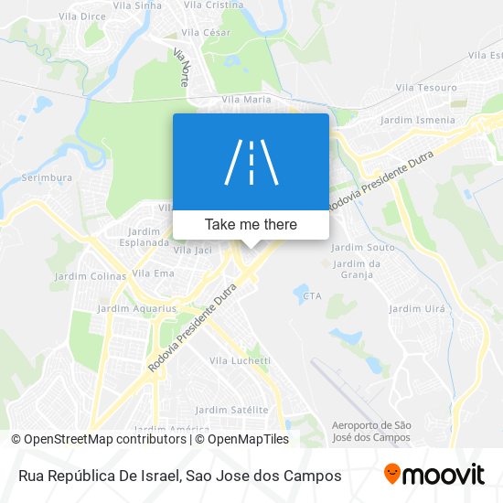 Mapa Rua República De Israel