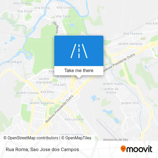 Rua Roma map
