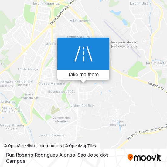 Mapa Rua Rosário Rodrigues Alonso