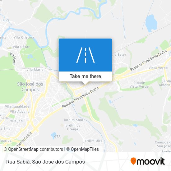 Rua Sabiá map