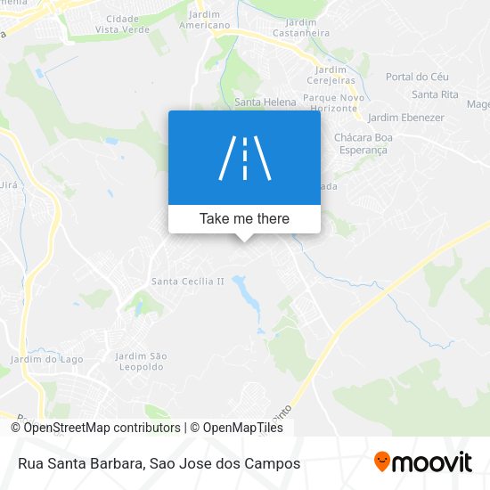 Rua Santa Barbara map