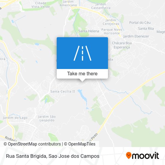 Rua Santa Brigida map