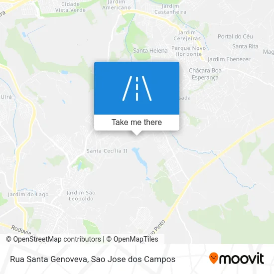 Rua Santa Genoveva map