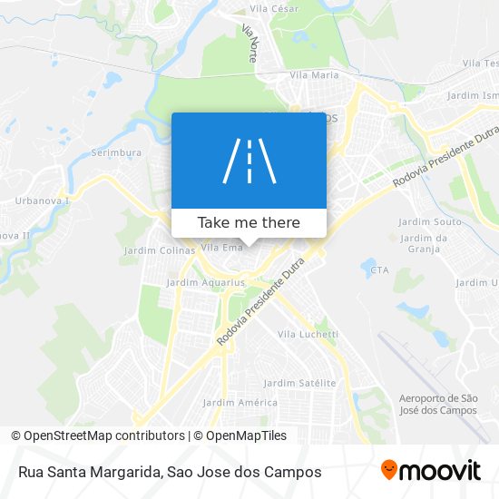 Mapa Rua Santa Margarida