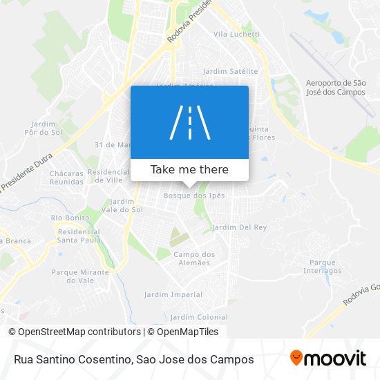 Mapa Rua Santino Cosentino
