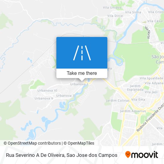 Rua Severino A De Oliveira map