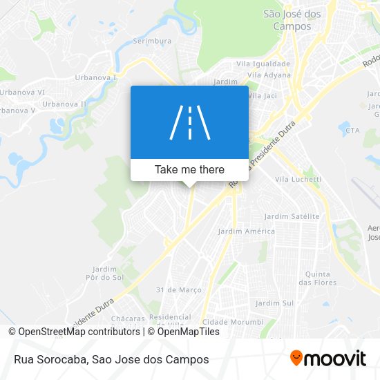 Rua Sorocaba map