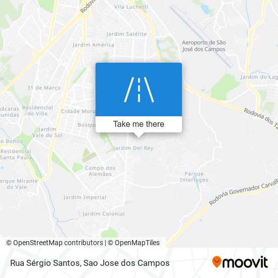 Mapa Rua Sérgio Santos