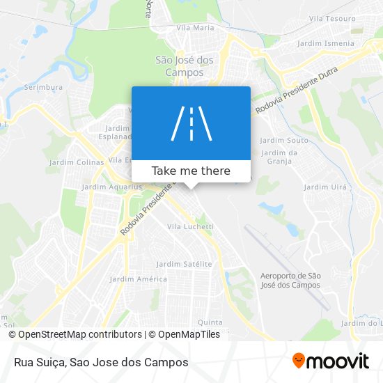 Rua Suiça map