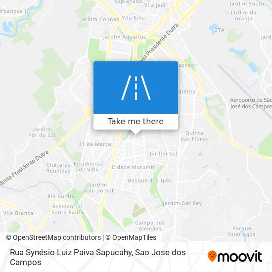 Mapa Rua Synésio Luiz Paiva Sapucahy