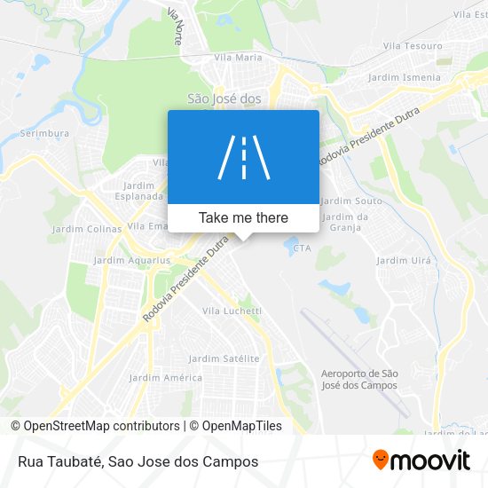 Rua Taubaté map