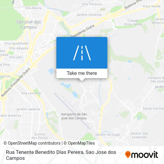 Rua Tenente Benedito Dias Pereira map