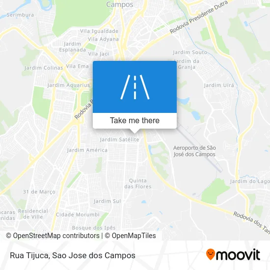 Rua Tijuca map