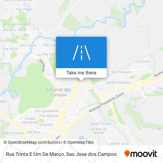 Rua Trinta E Um De Março map