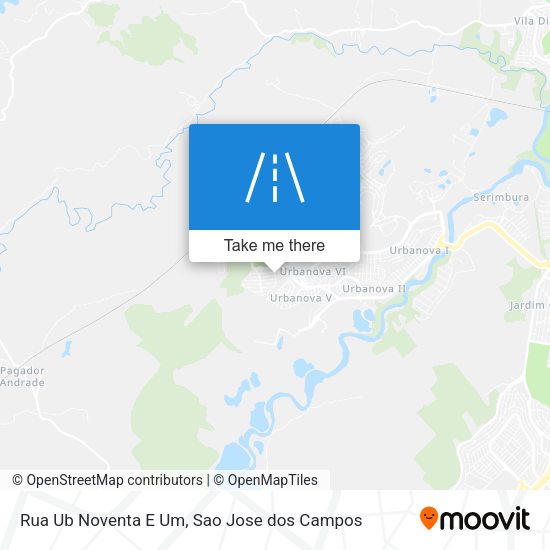 Rua Ub Noventa E Um map