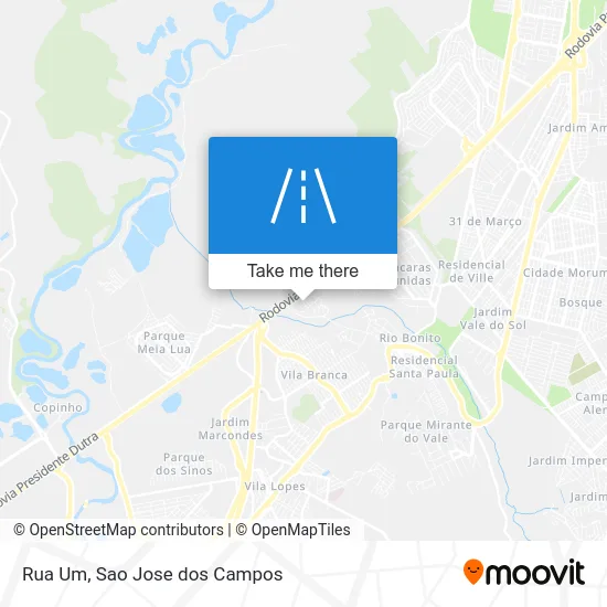 Rua Um map