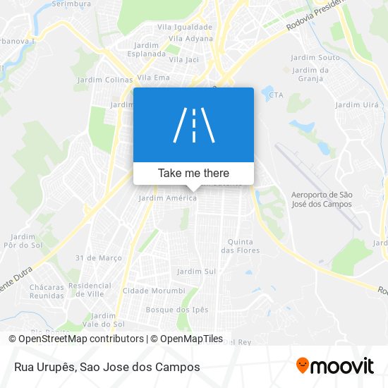 Rua Urupês map