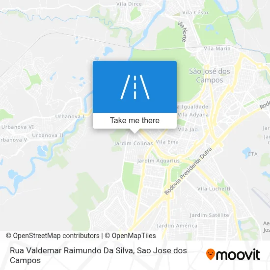 Rua Valdemar Raimundo Da Silva map