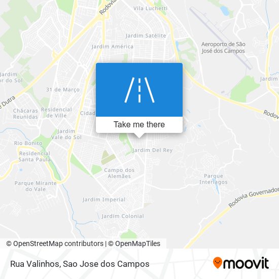 Rua Valinhos map