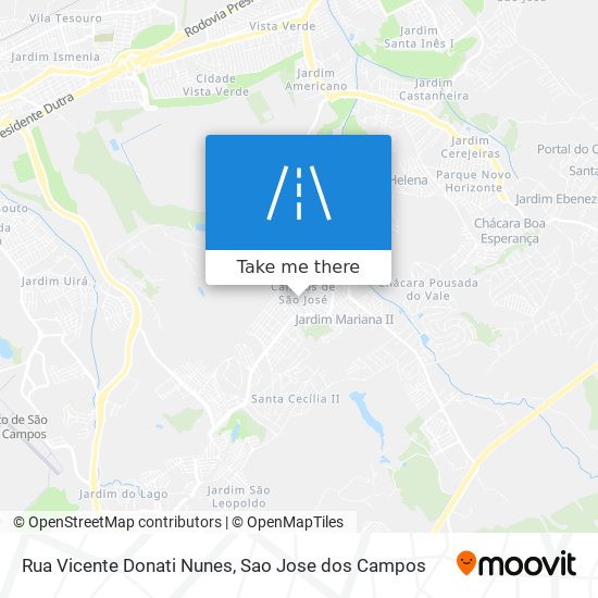 Rua Vicente Donati Nunes map