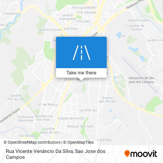 Mapa Rua Vicente Venâncio Da Silva