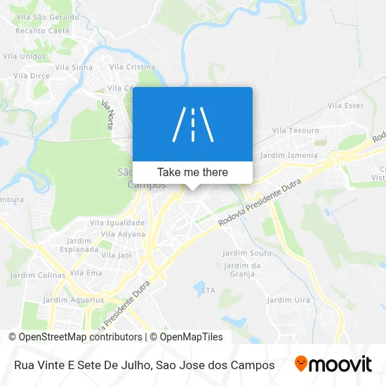 Rua Vinte E Sete De Julho map