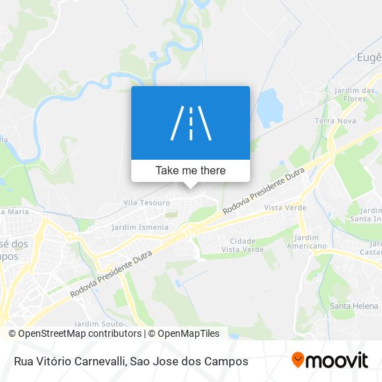 Mapa Rua Vitório Carnevalli