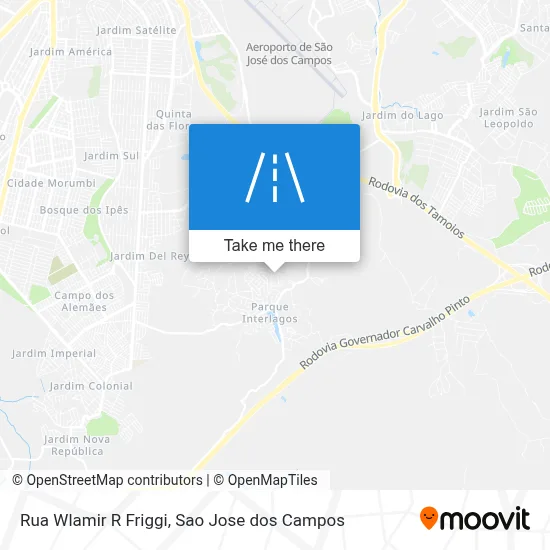 Rua Wlamir R Friggi map